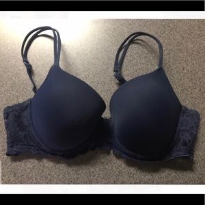 36 D Navy Lace Bra